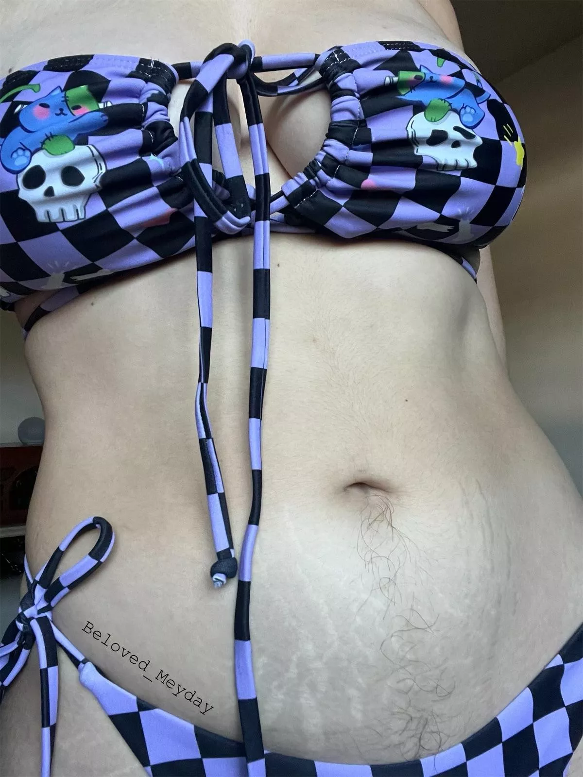 Look at the Frankenstein kitties on my bikini