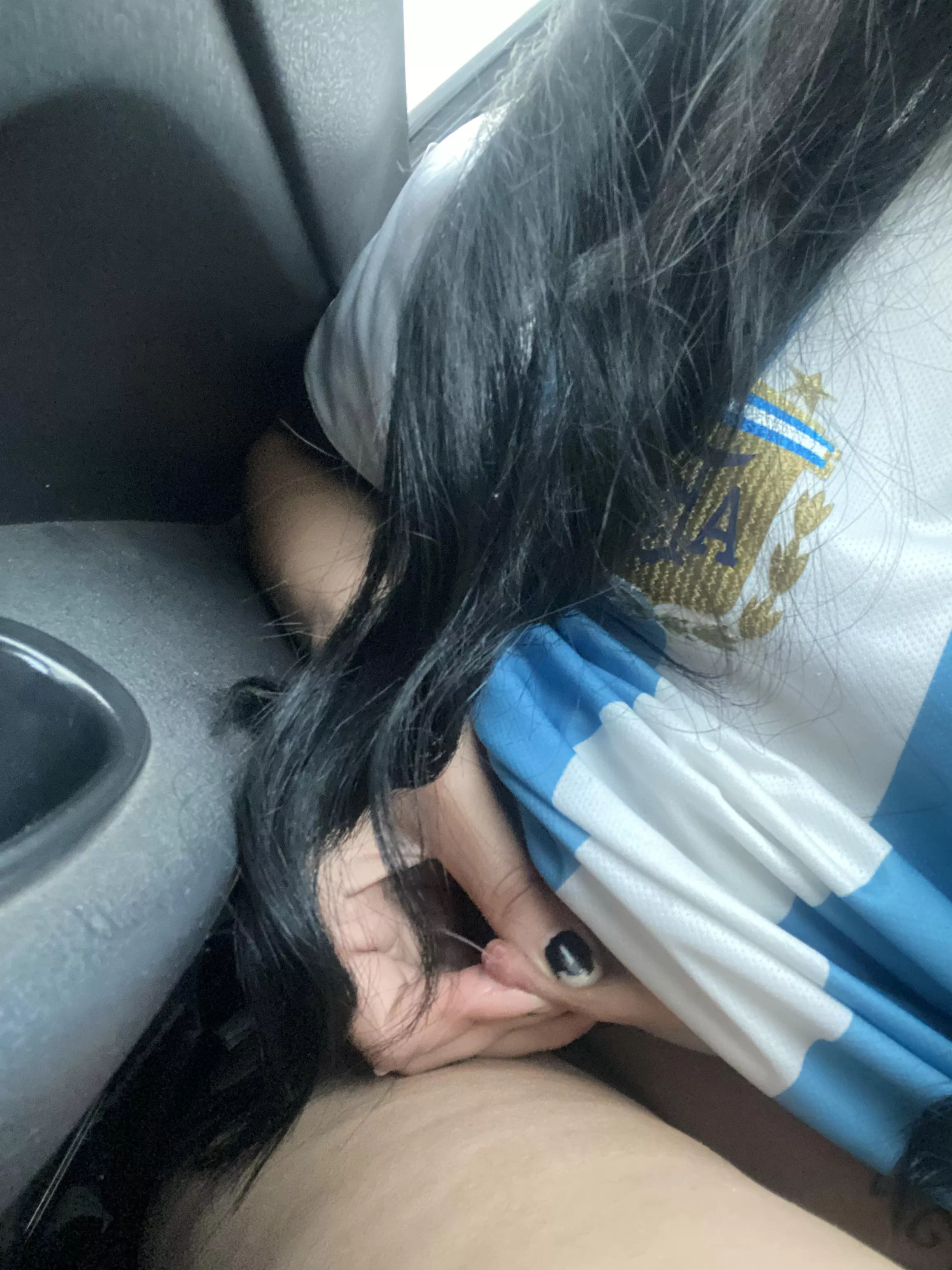 My breasts were so full that I had to milk myself while driving 💦