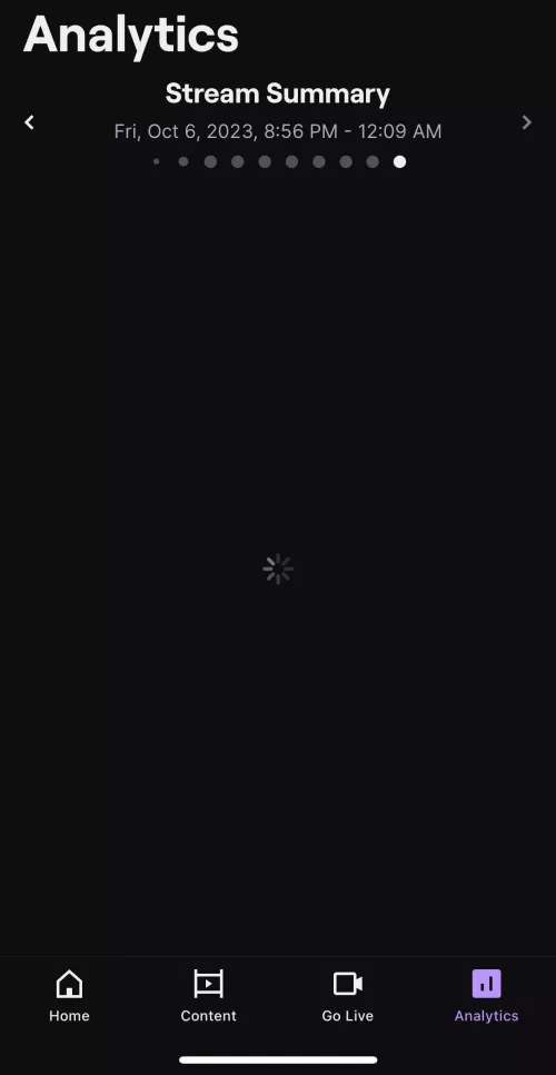 Stream Summary not Loading??