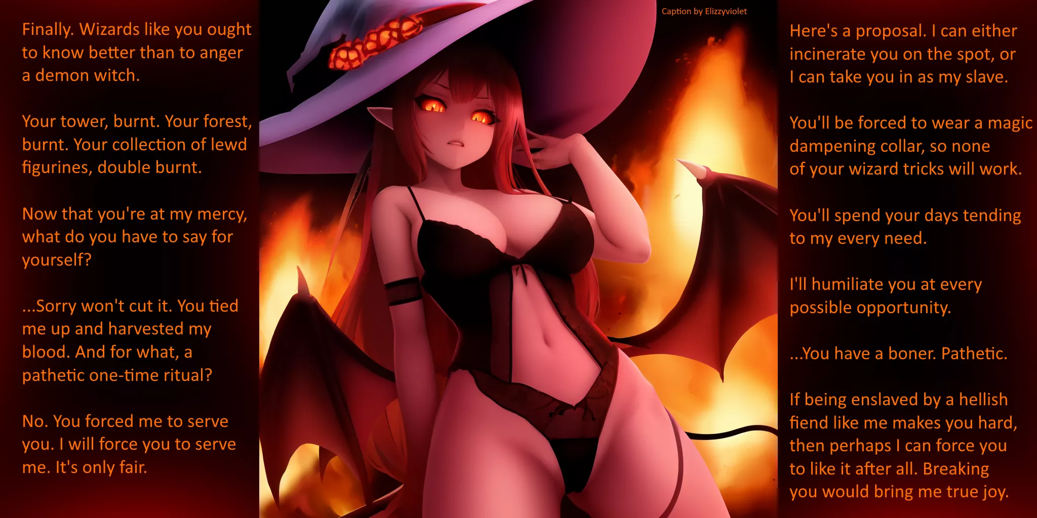 Demon Witch Gets Her Revenge On You [Femdom] [Demon Girl] [Slavery] [AI] [Non-con]