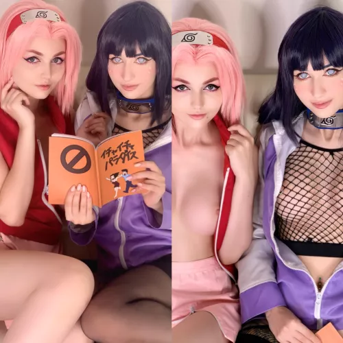 Hinata and Sakura (Purple Bitch and Sia Siberia)