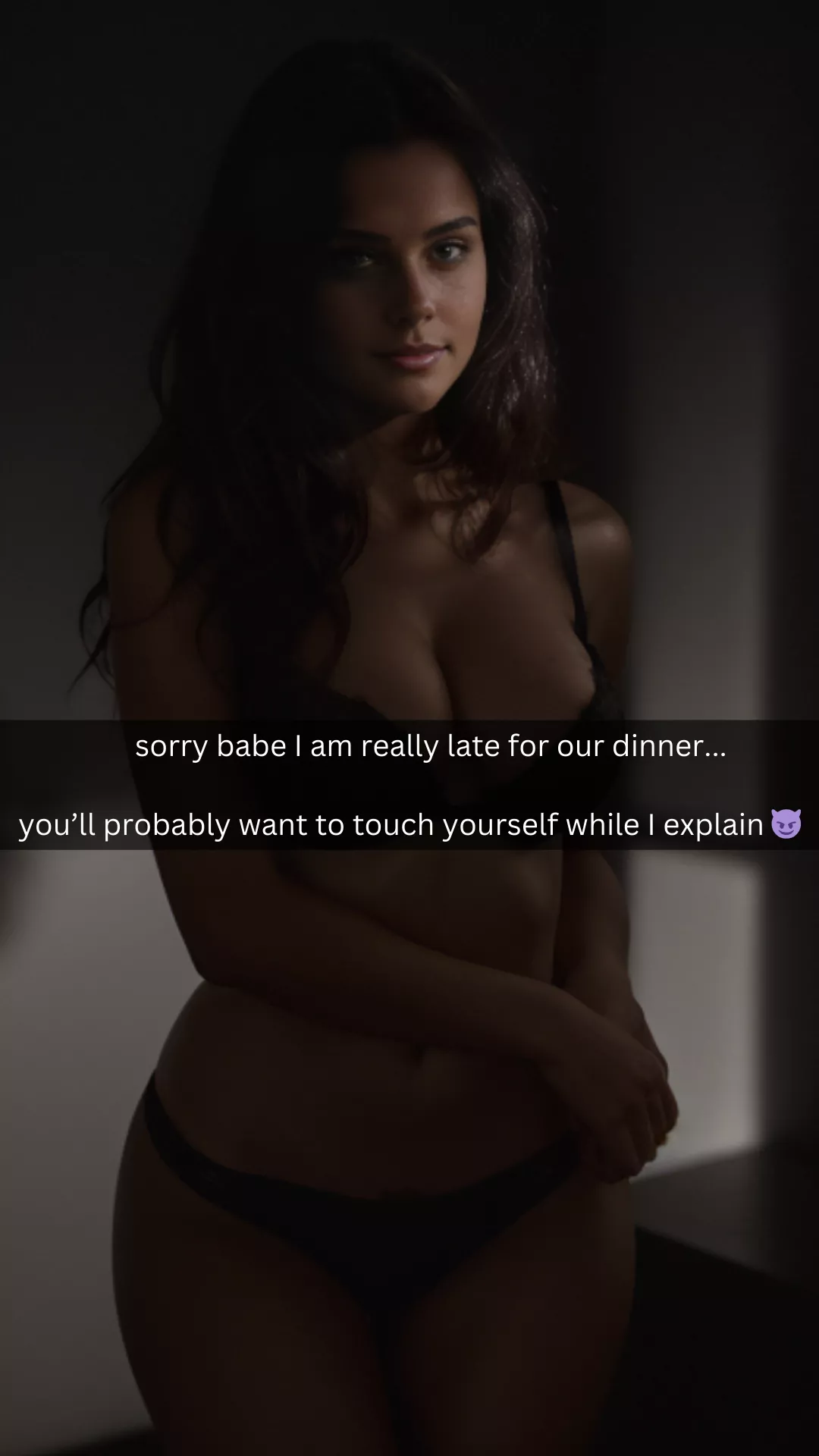 I can allow myself to be naughty 😈 and I know my bf will get rock hard 🌶️ We both get off on it!! We're still on strangers for now but I can't wait to tell him.a story where his friends are in 💦😉