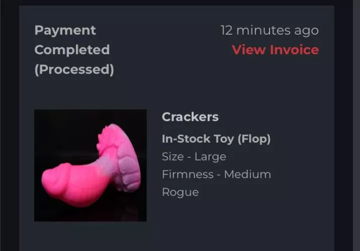 Just bought a large Crackers!