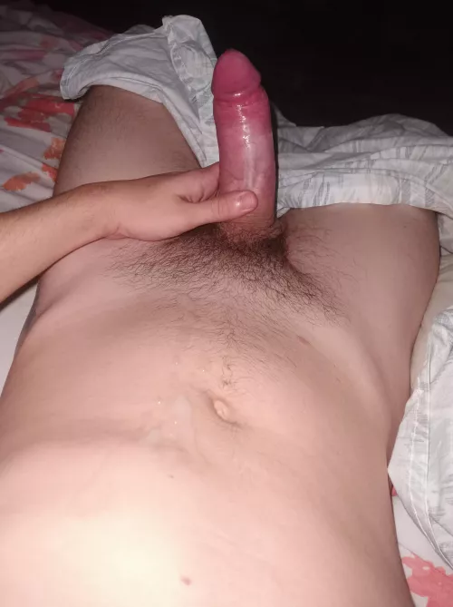 Just cummed. Suck my dick to see if it have more cum inside