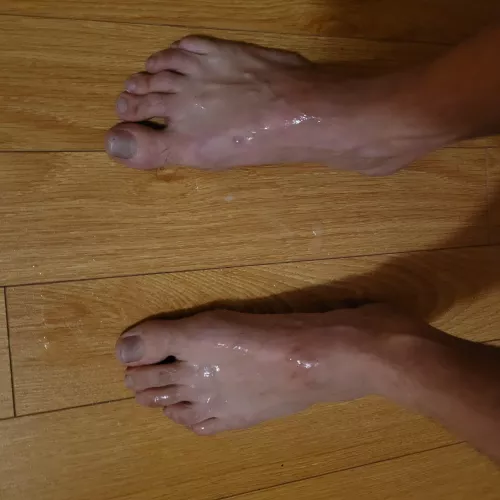 Will you clean daddy's feet?
