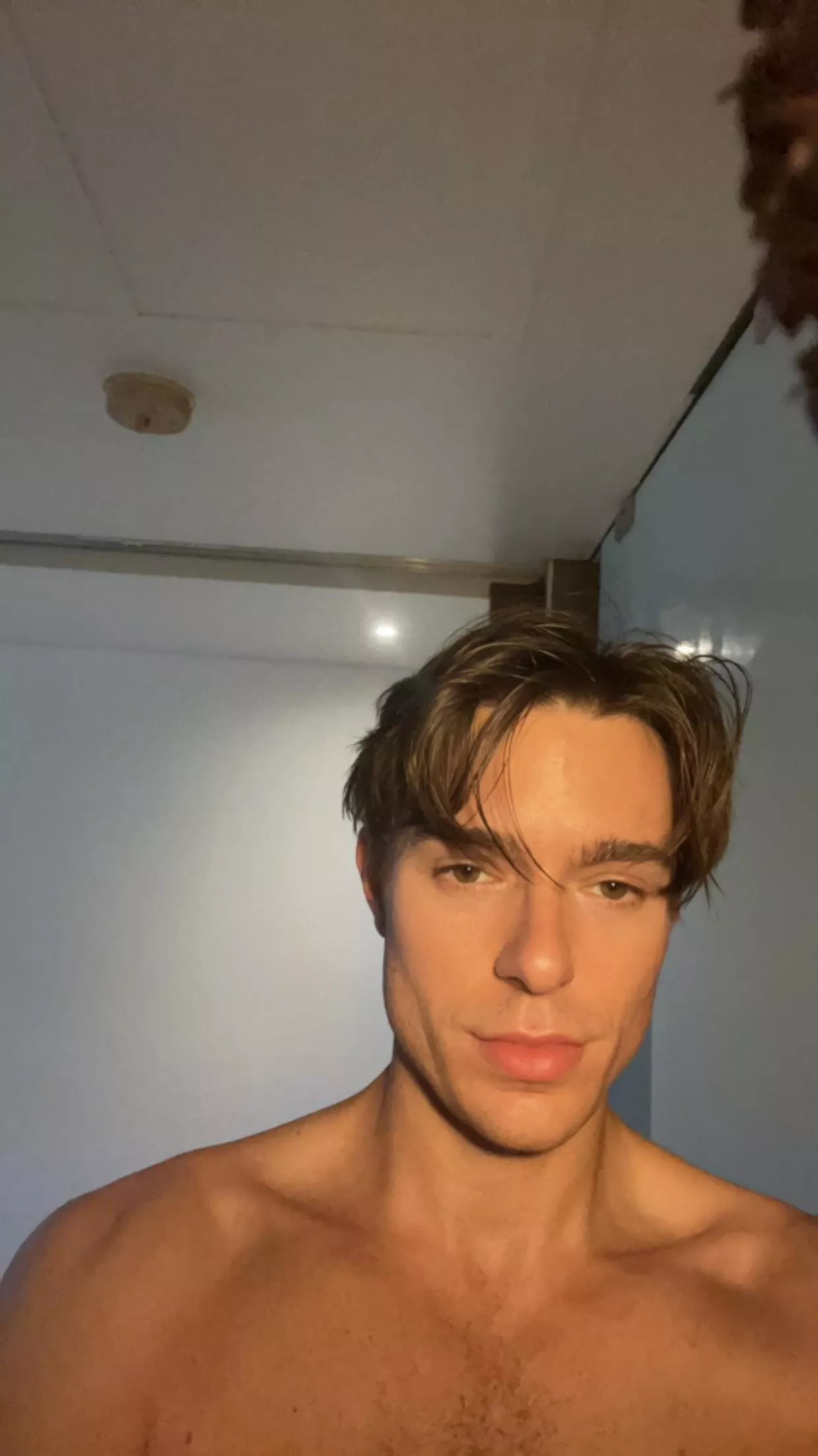 casual bathroom selfie