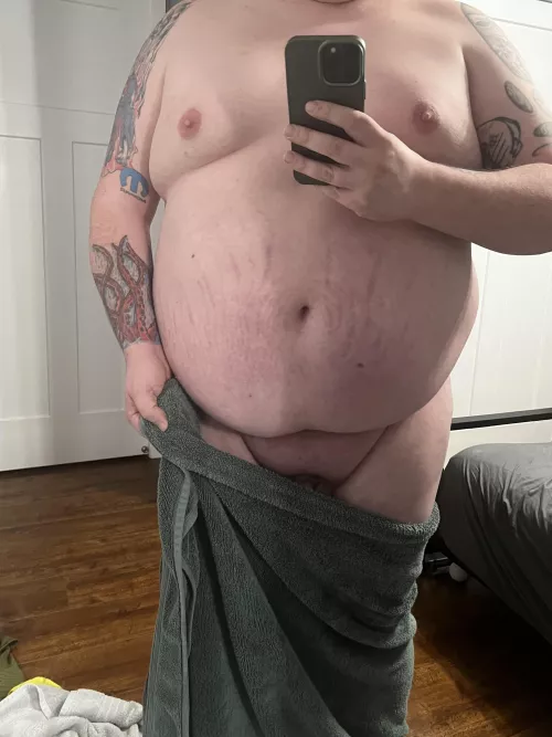 Freshly showered and ready to get dirty.😉