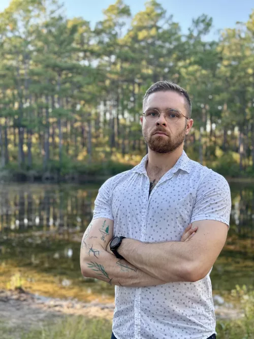 Golden hour at a pond