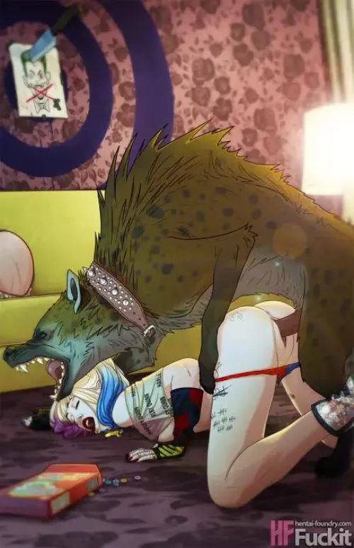 Harley Quinn and her hyena