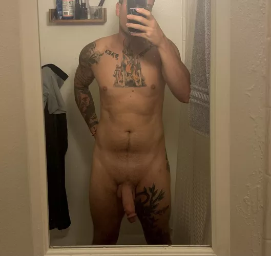 i hope my roommate doesn’t mind me walking out like this after a shower