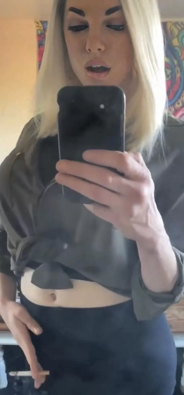 I love rubbing my cock while I smoke!