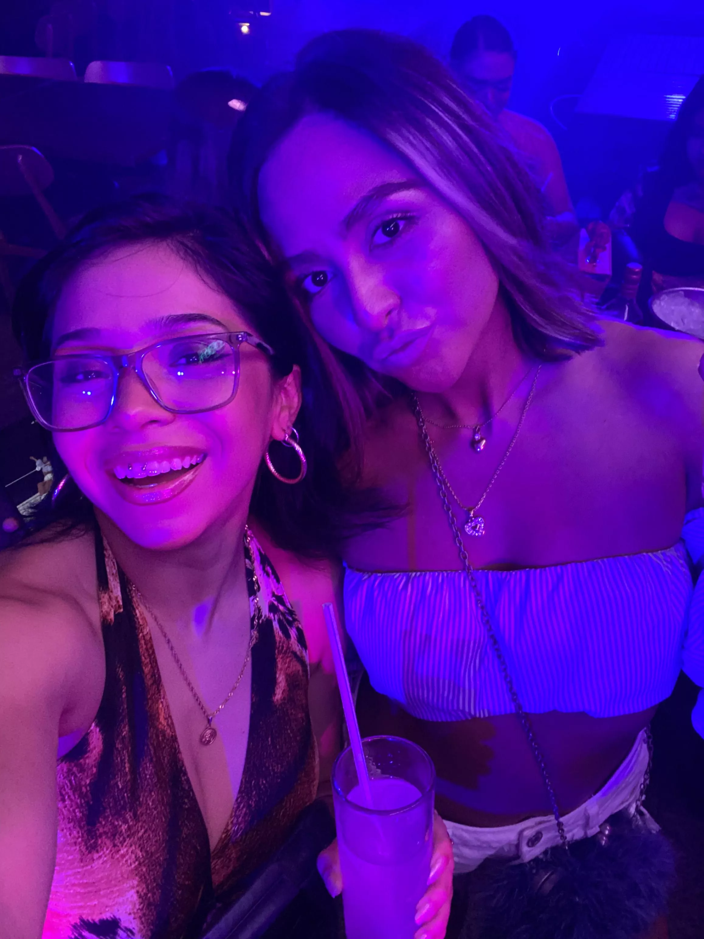 me? (left) or my friend?