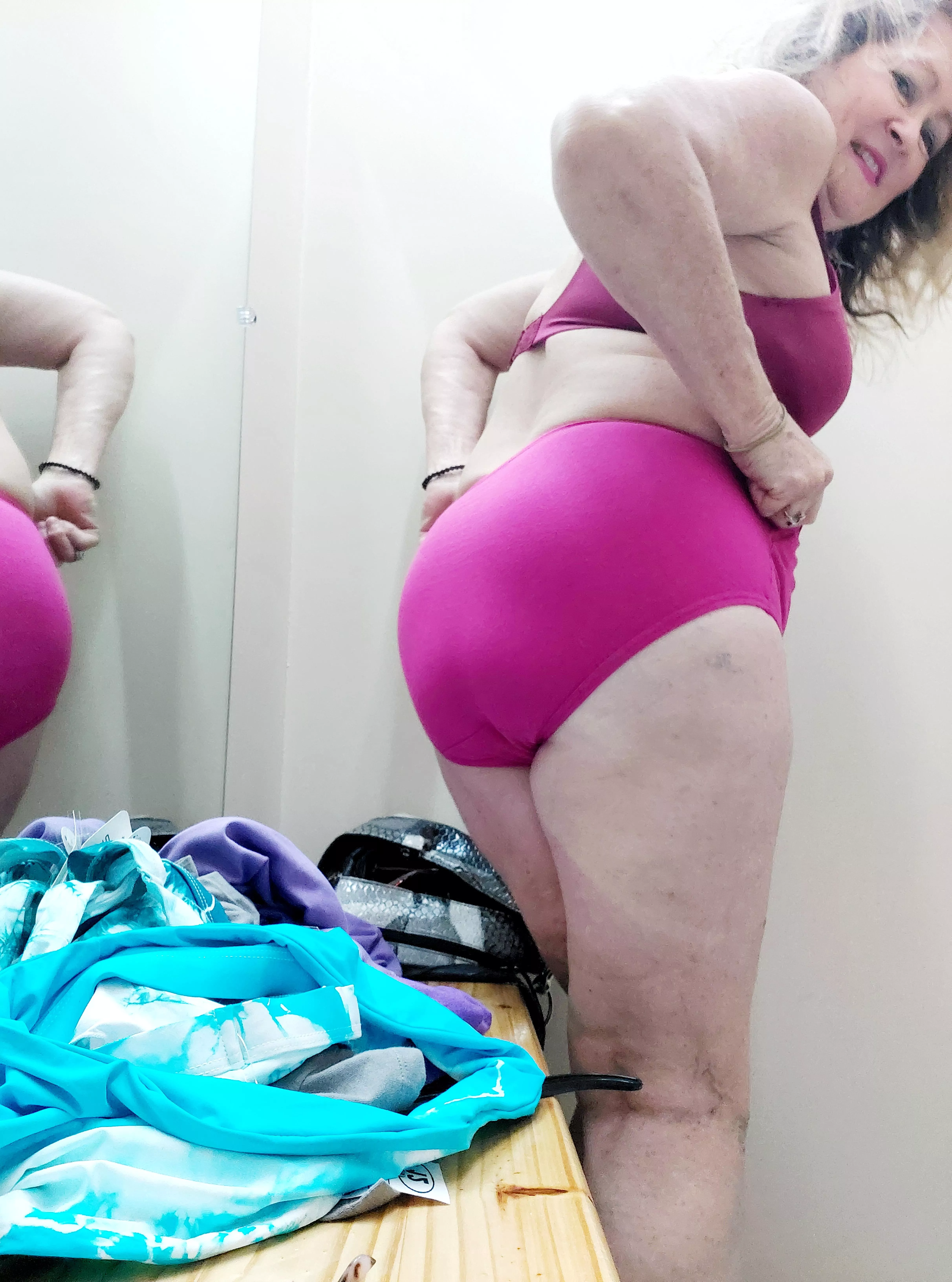 My bright pink panties for you