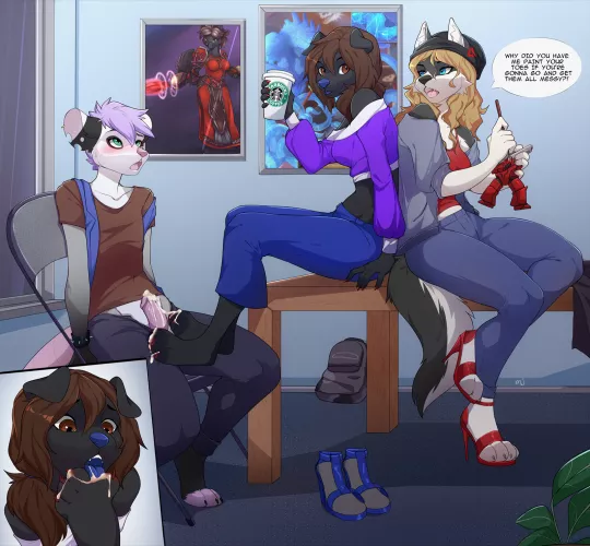 [NSFW] A casual pawjob with friends