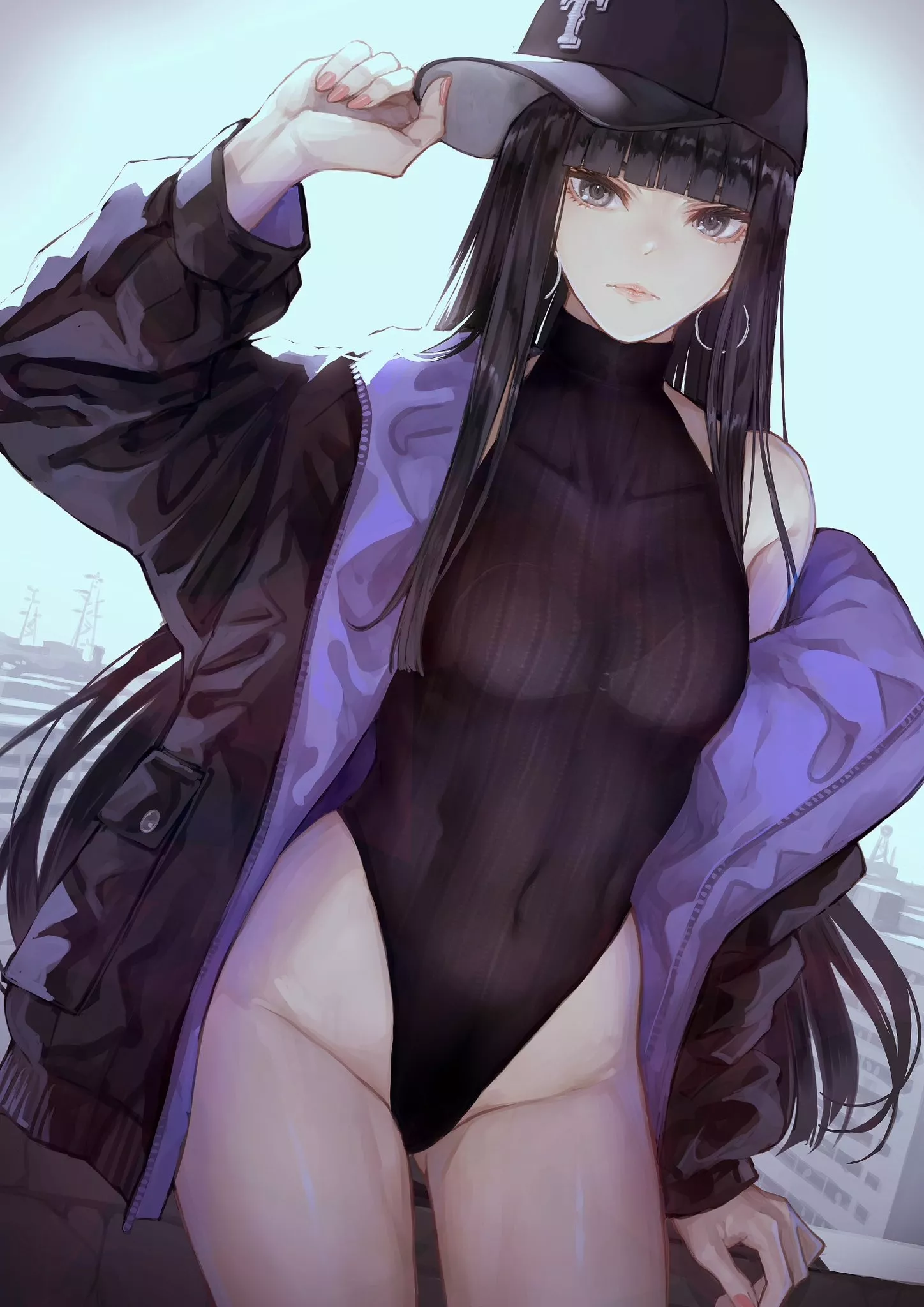 Ribbed Sweater Leotard