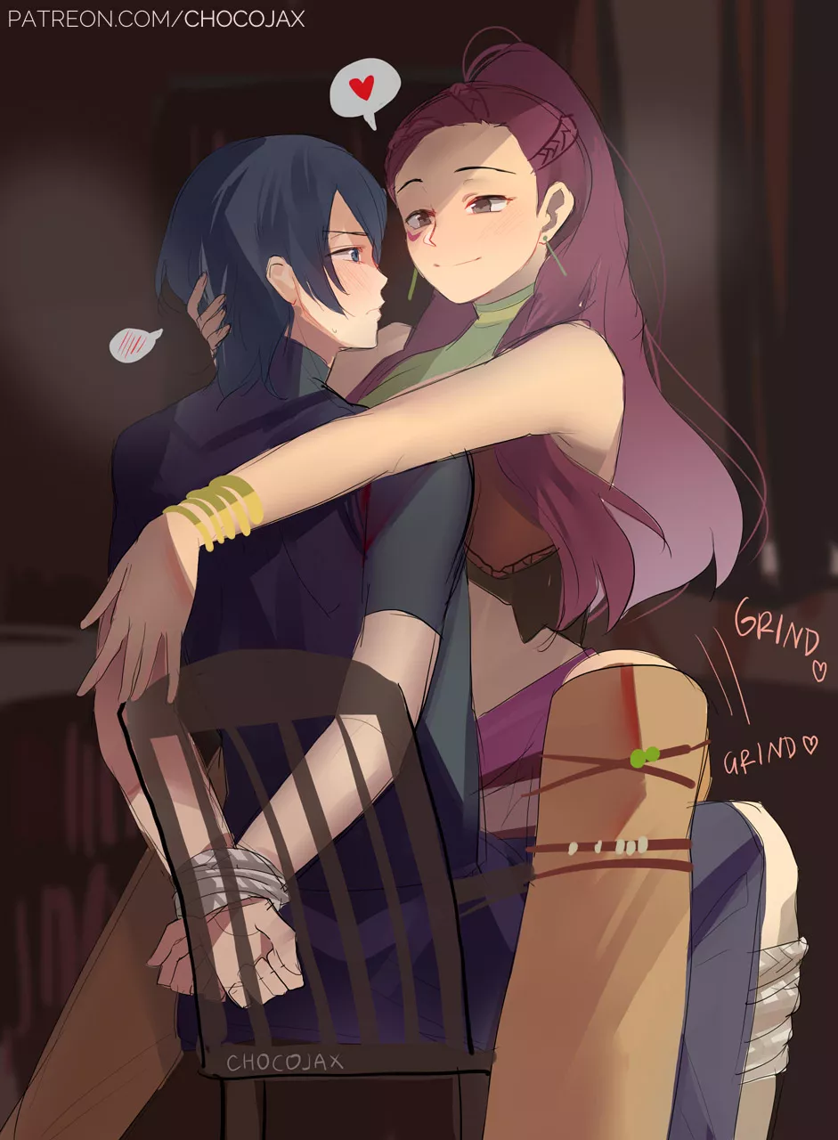 Teasing him by grinding