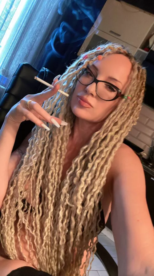 The more naked I am, the more I enjoy smoking 45yo