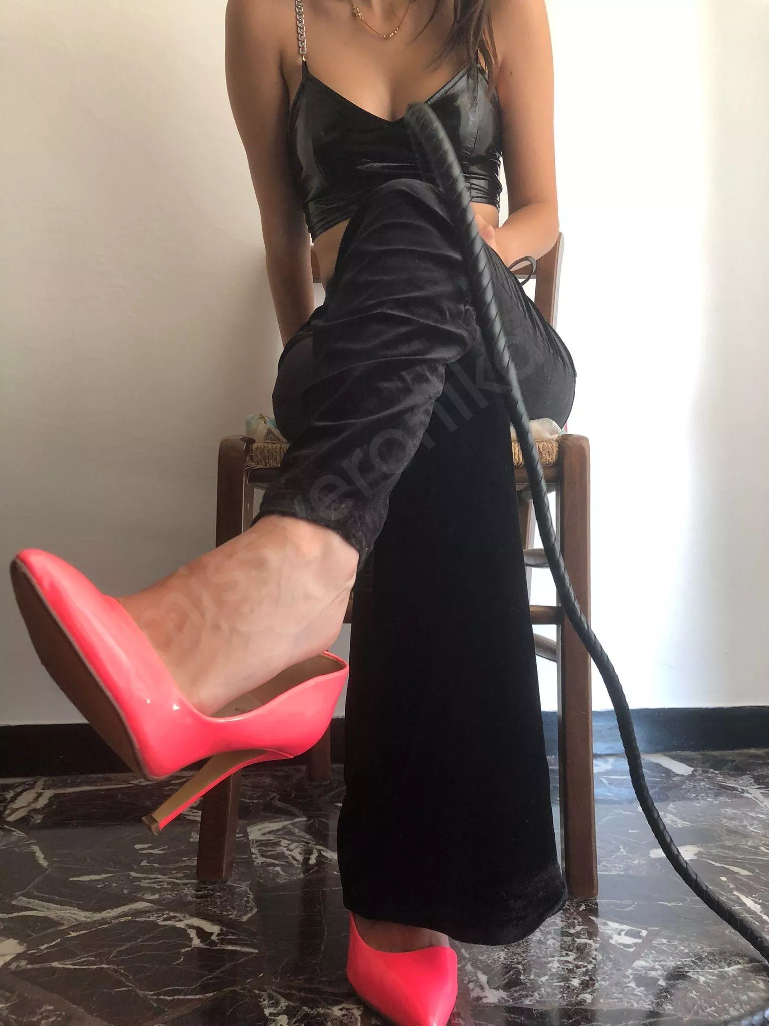 What would you like to meet first, my sole or my whip?