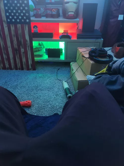 When gaming and you randomly get excited