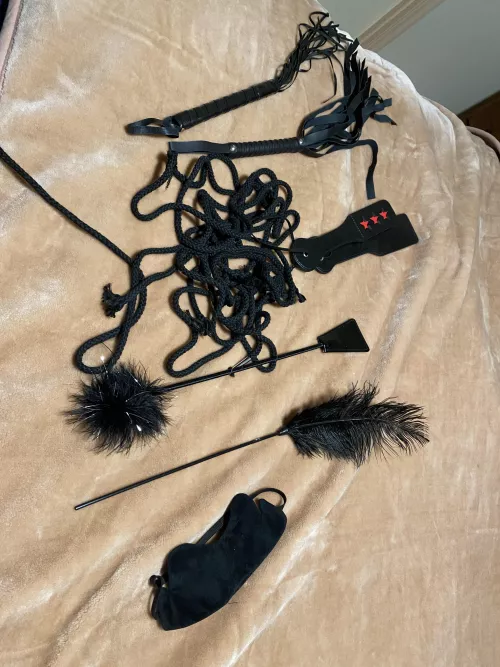 Which ones should he use on me tonight?