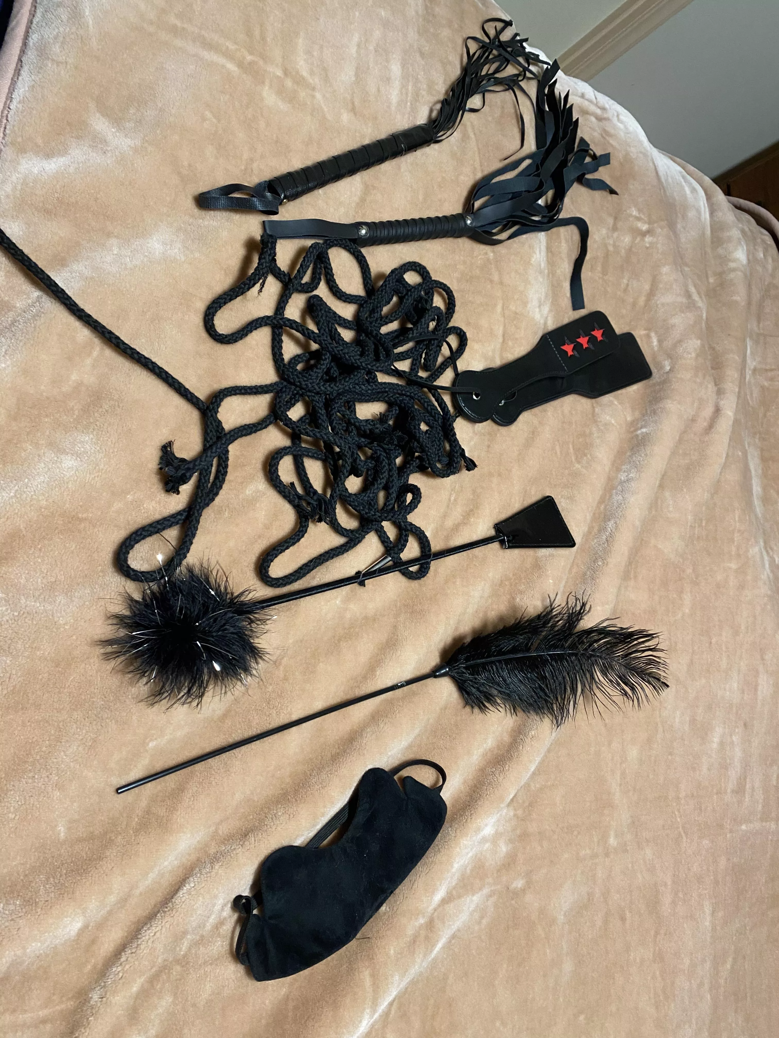 Which ones should he use on me tonight?