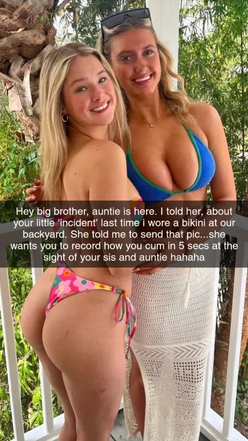Will sis or auntie make you cum?