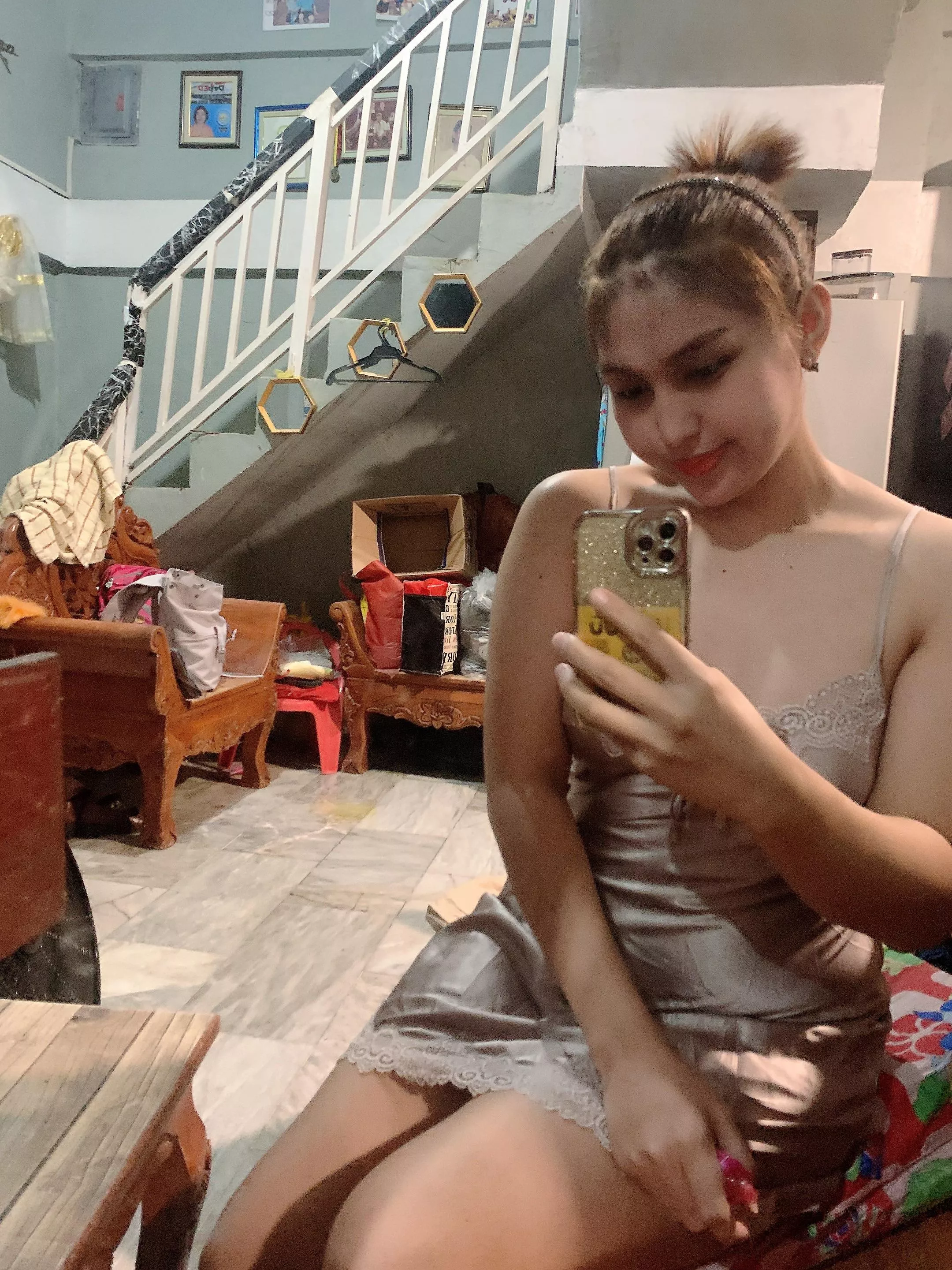 Can you help me how can i take off my clothes for you daddy 😉