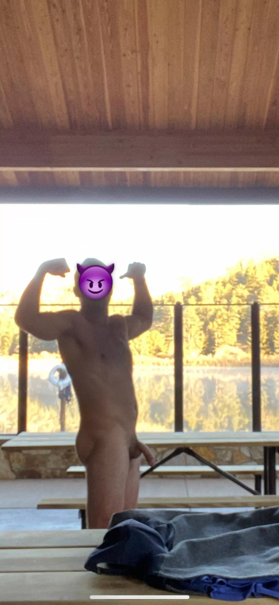 First one to show up fishing