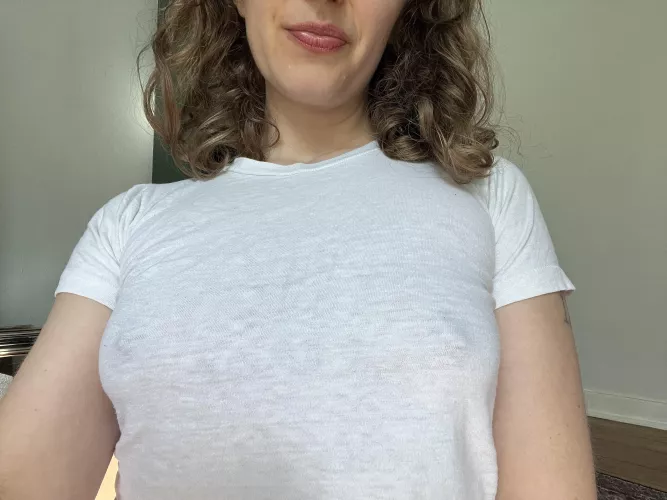 I always feel a little self conscious in white!