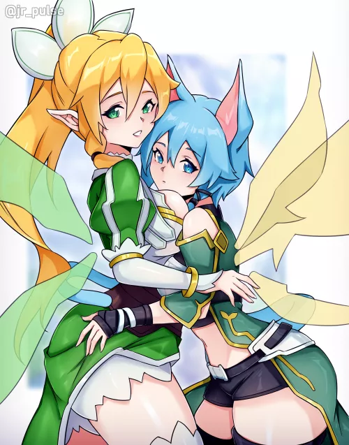 Leafa n Sinon (jr_pulse) [Sword Art Online]