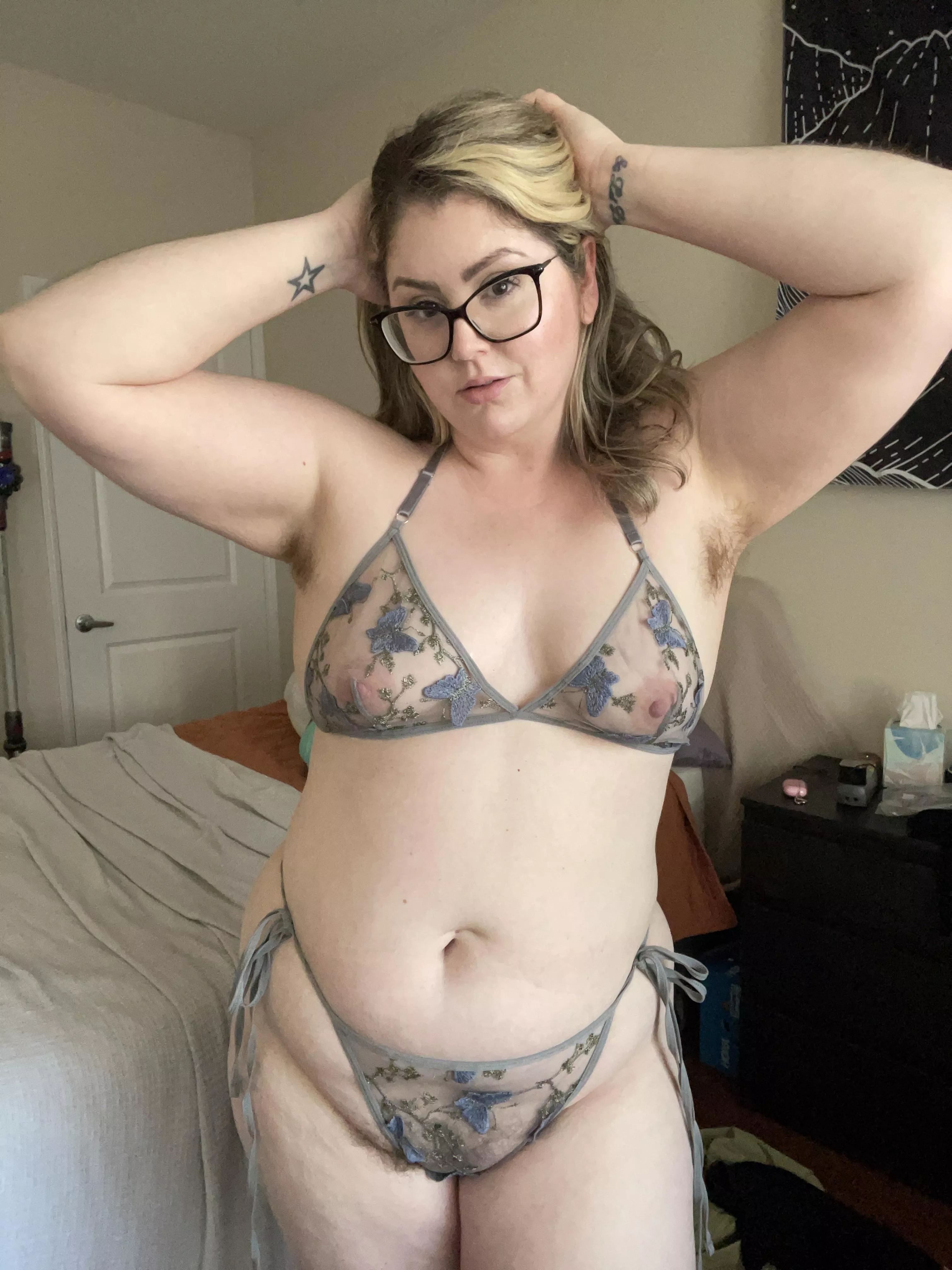 My armpit hair completes the look