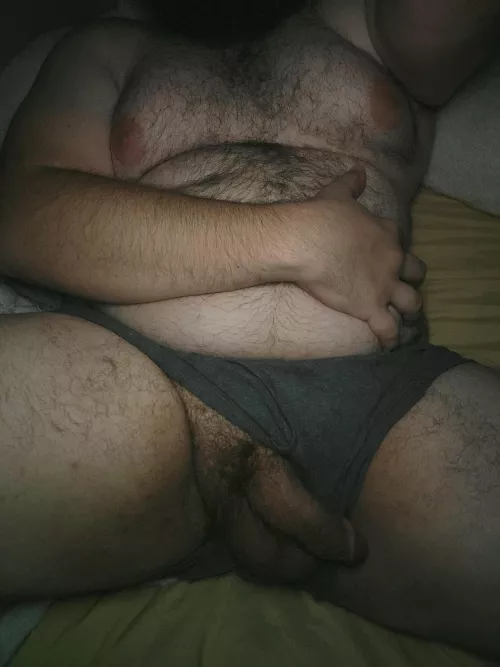 My underwear is all bunched up. Can you take them off for me?