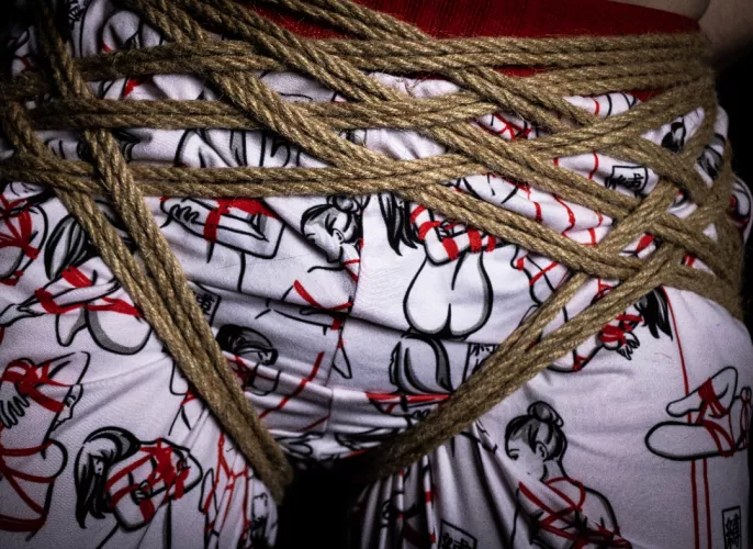Shibari pants in shibari lol