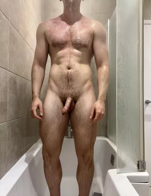 Would you bend over to pick up the soap for me [28]