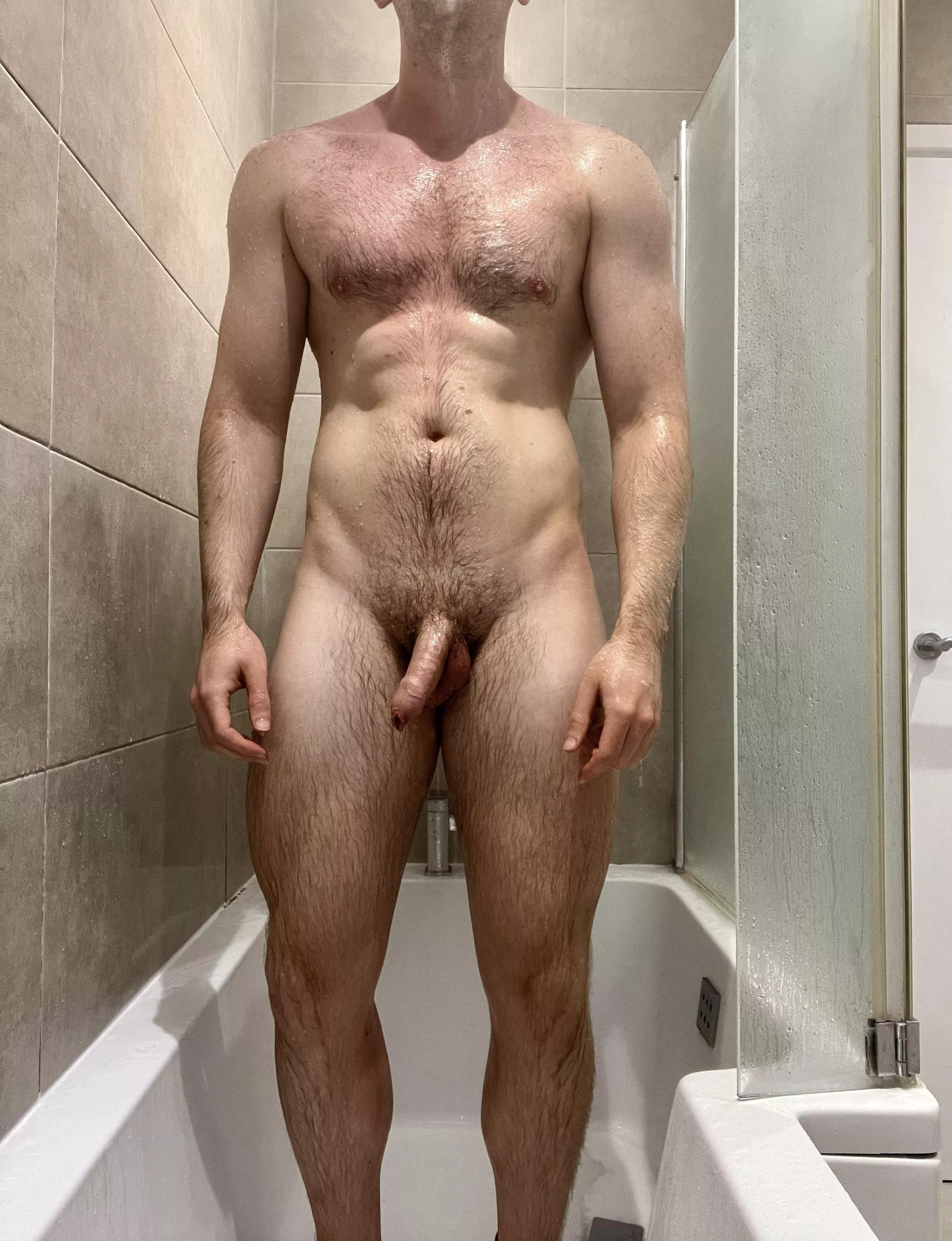 Would you bend over to pick up the soap for me [28]