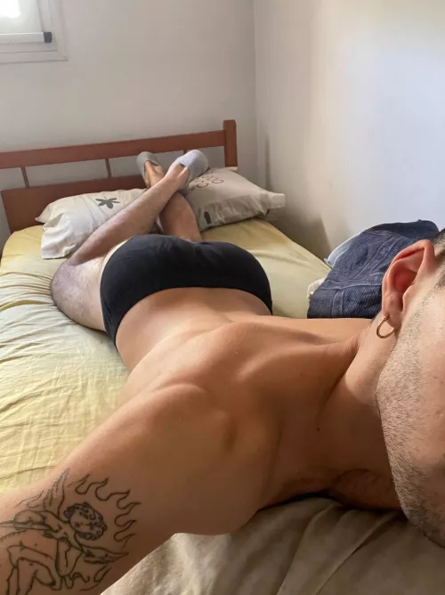 Baby face with a hairy ass