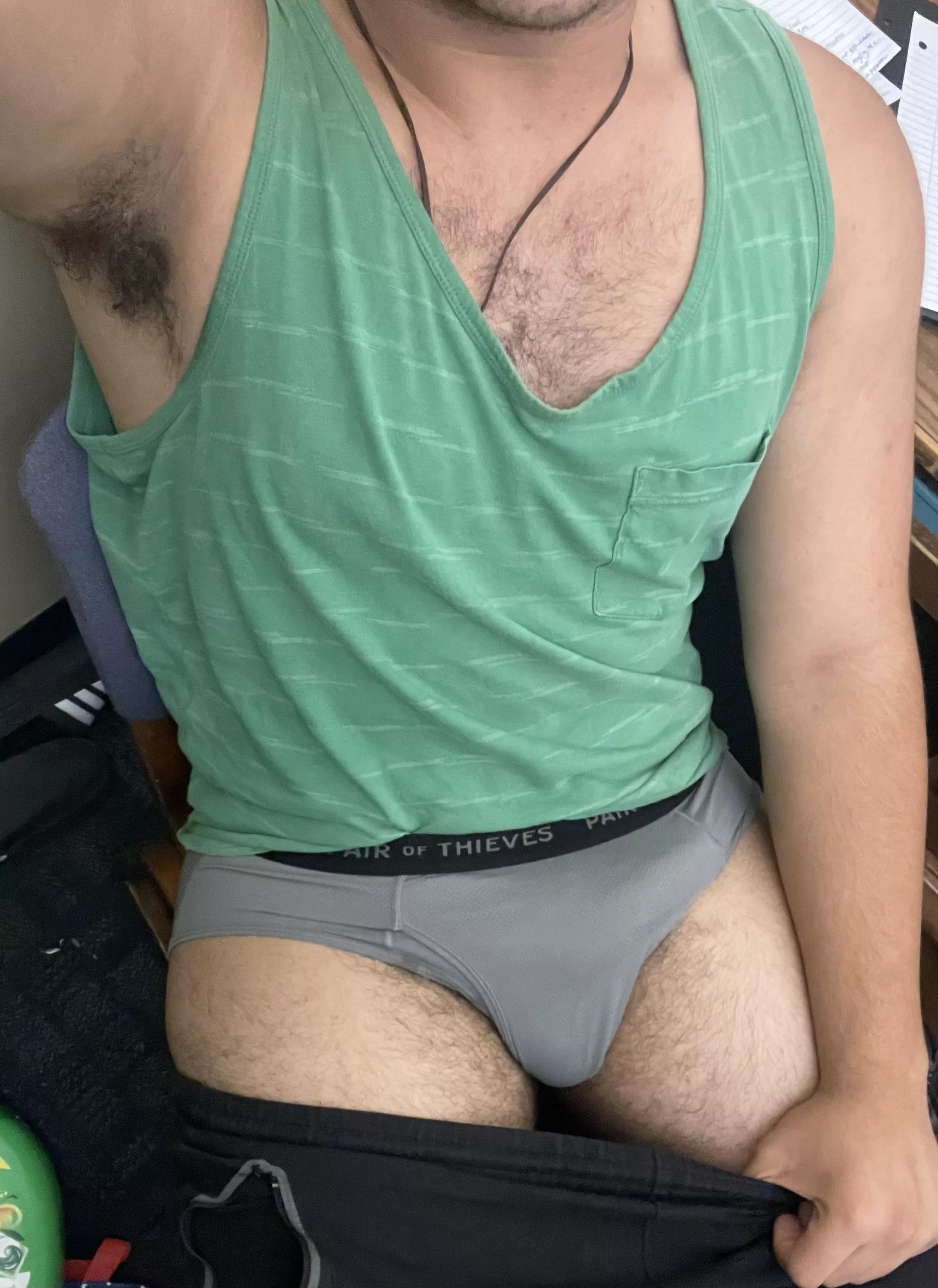 Come suck it through my briefs