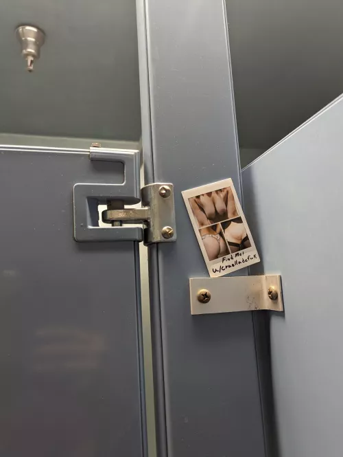 Dared to walk into a men's bathroom to leave this. I almost got caught so I hid in a stall for a few minutes