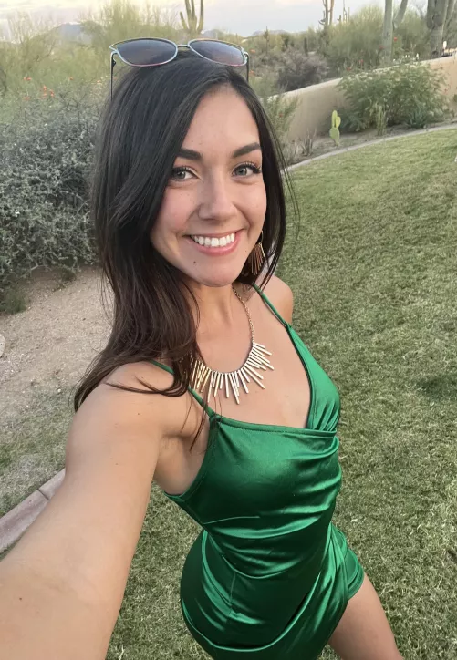 This dress hugs perfectly tight!