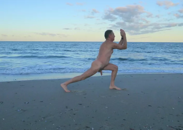 Warrior on the beach