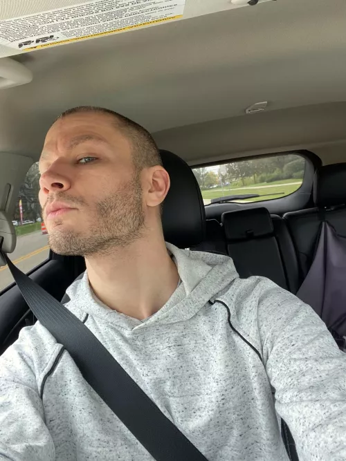 Yet another Michigan Traffic jam lol. My beard is going daddy mode lately growing faster and more