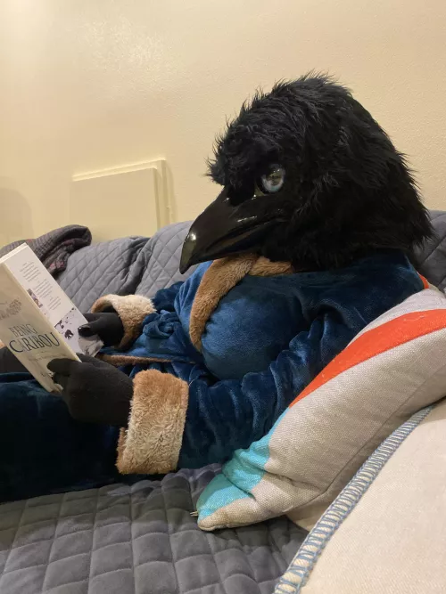 ~Aah, a good book….📖🦌~ (Photo by u/TheGalacticAngler)