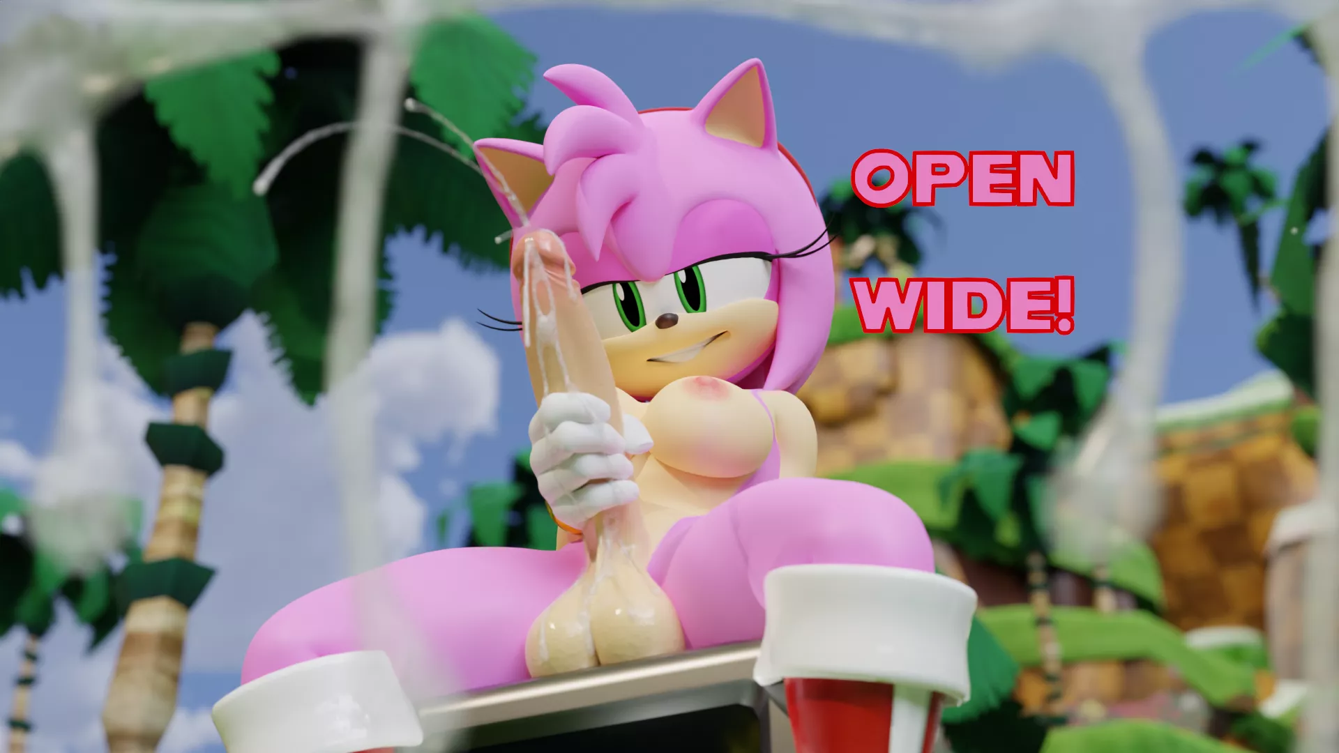 Amy's Gift (Artist:TwinTails3d/Dekaranger)