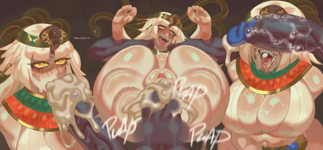 Cleopatra getting broken by Nahobino (Artist: Mawiedz)