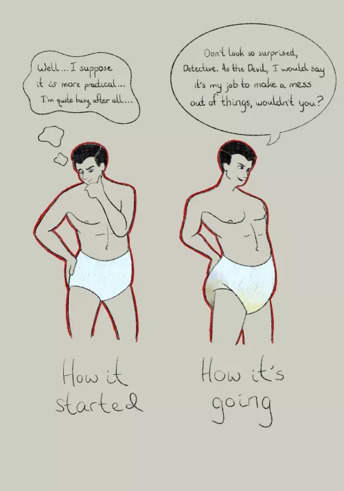 Diapered Lucifer 🤷😊