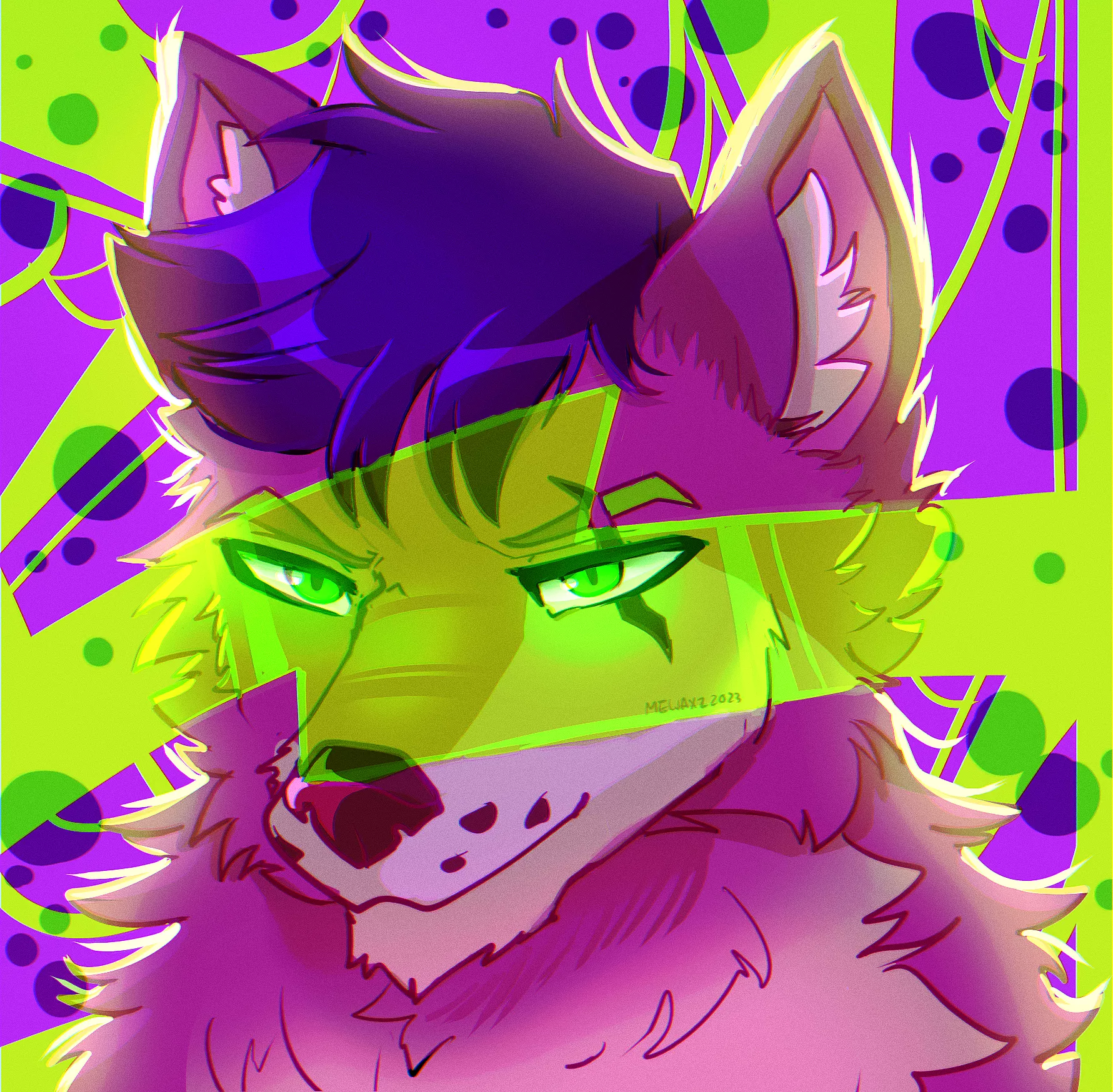Experimental headshot of Nix made by u\colyrie84 . Again, thanks a lot! ^w^
