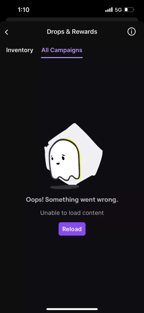 I cannot load the all campaigns no matter what I do. What is wrong?