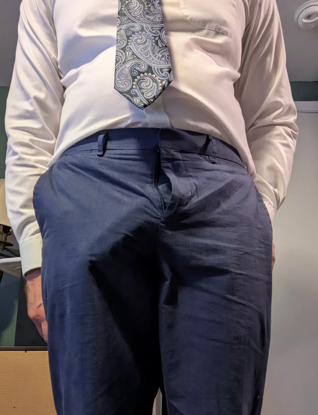 I enjoy going commando at work. I haven't received any complaints yet.