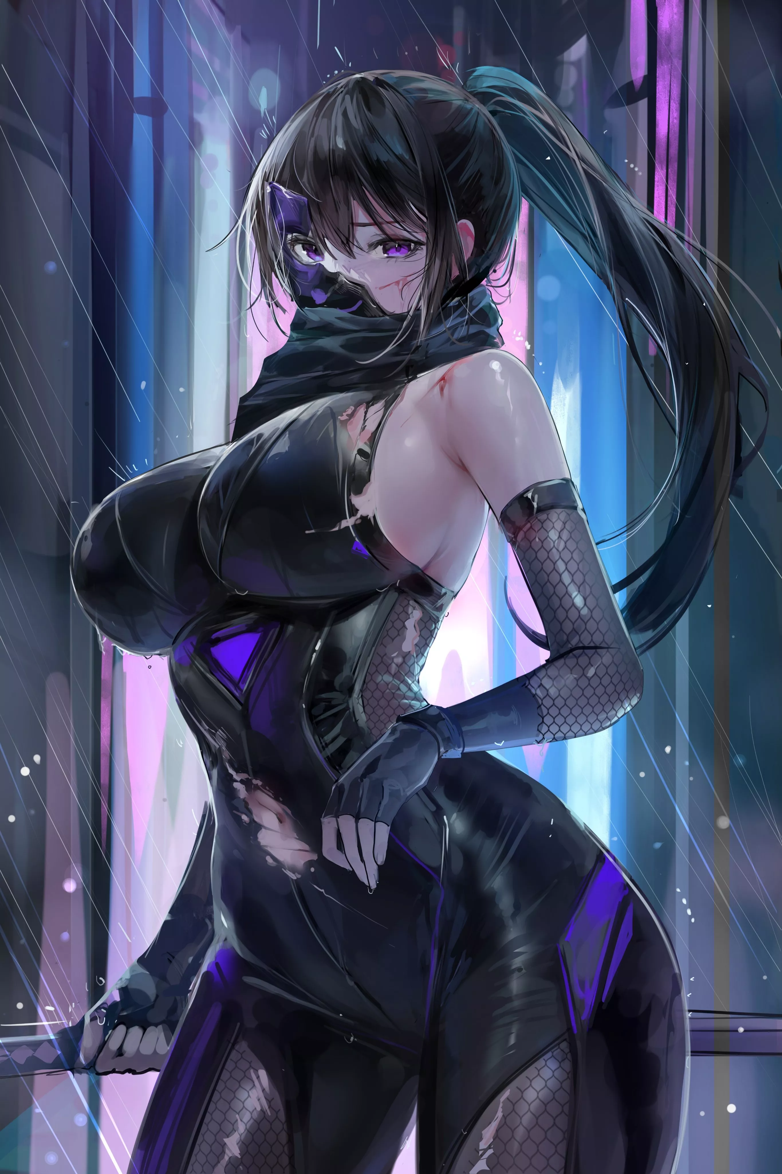 Kunoichi in the Rain