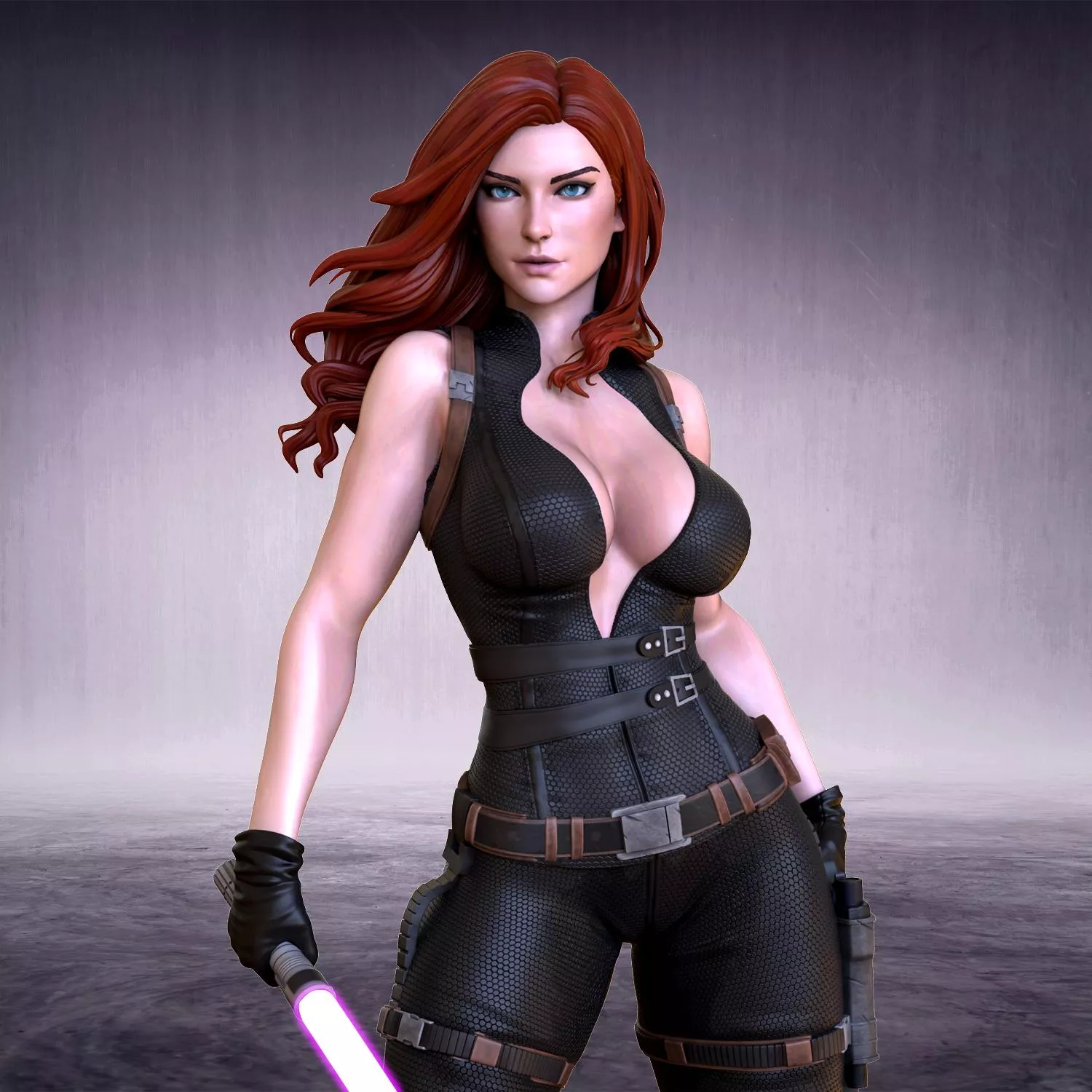 Mara Jade I did for 3D print (OXO3D Printing)